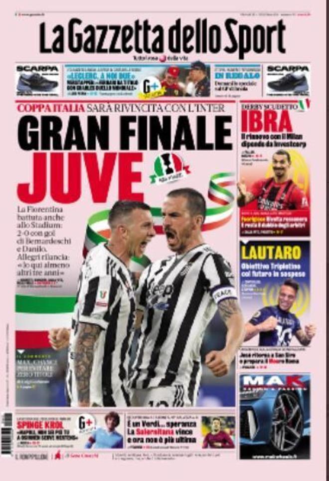 Las portadas de la prensa deportiva