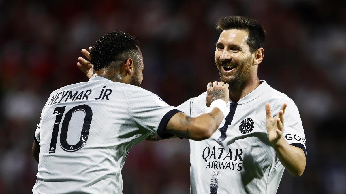 Messi y Neymar celebran juntos en el PSG Messi y Neymar celebran juntos en el PSG