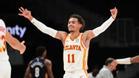 Trae Young durante un partido