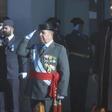 El teniente general Jarava, en la jura Bandera de la 100ª Promoción Colegio Guardias Jóvenes de Valdemoro. A su izquierda, el entonces secretario de Estado de Seguridad, José Antonio Nieto.