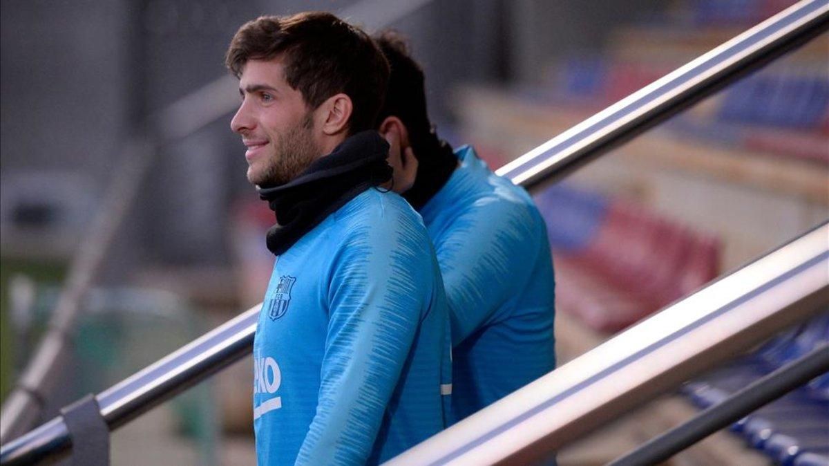 Sergi Roberto ha vuelto a su posición habitual Sergi Roberto ha vuelto a su posición habitual