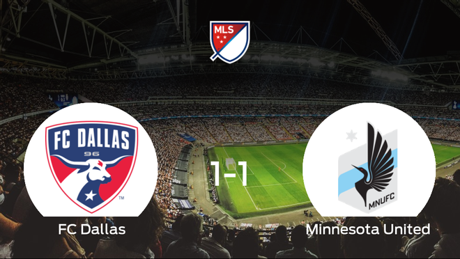 El FC Dallas y el Minnesota United finalizan su encuentro liguero con un empate (1-1) El FC Dallas y el Minnesota United finalizan su encuentro liguero con un empate (1-1)