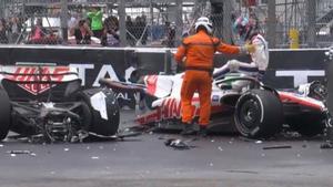 El Haas de Schumacher, partido en dos