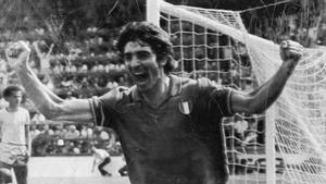 En Sarrià y contra Brasil, Paolo Rossi marcó sus tres primeros goles en el Mundial 82