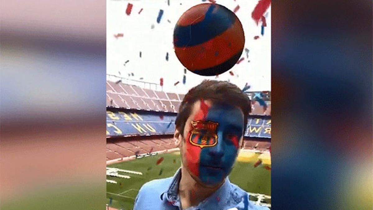 El divertido filtro del Barça en Snapchat