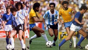 Imágenes de los tres partidos en Sarrià: Italia-Argentina, Argentina-Brasil e Italia-Brasil