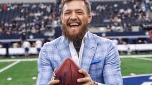 McGregor, justo antes del arranque del partido McGregor, justo antes del arranque del partido
