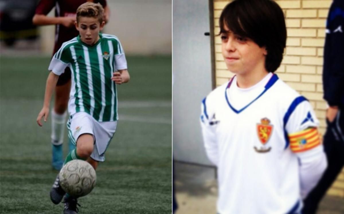 Fermin López, con la camiseta del Betis, y Jorge Alastuey, con la del Zaragoza, jugarán en el Barça la próxima temporada Fermin López, con la camiseta del Betis, y Jorge Alastuey, con la del Zaragoza, jugarán en el Barça la próxima temporada