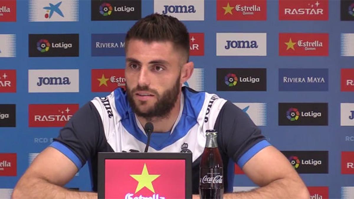 David López quiere que Gerard Moreno continúe en el Espanyol