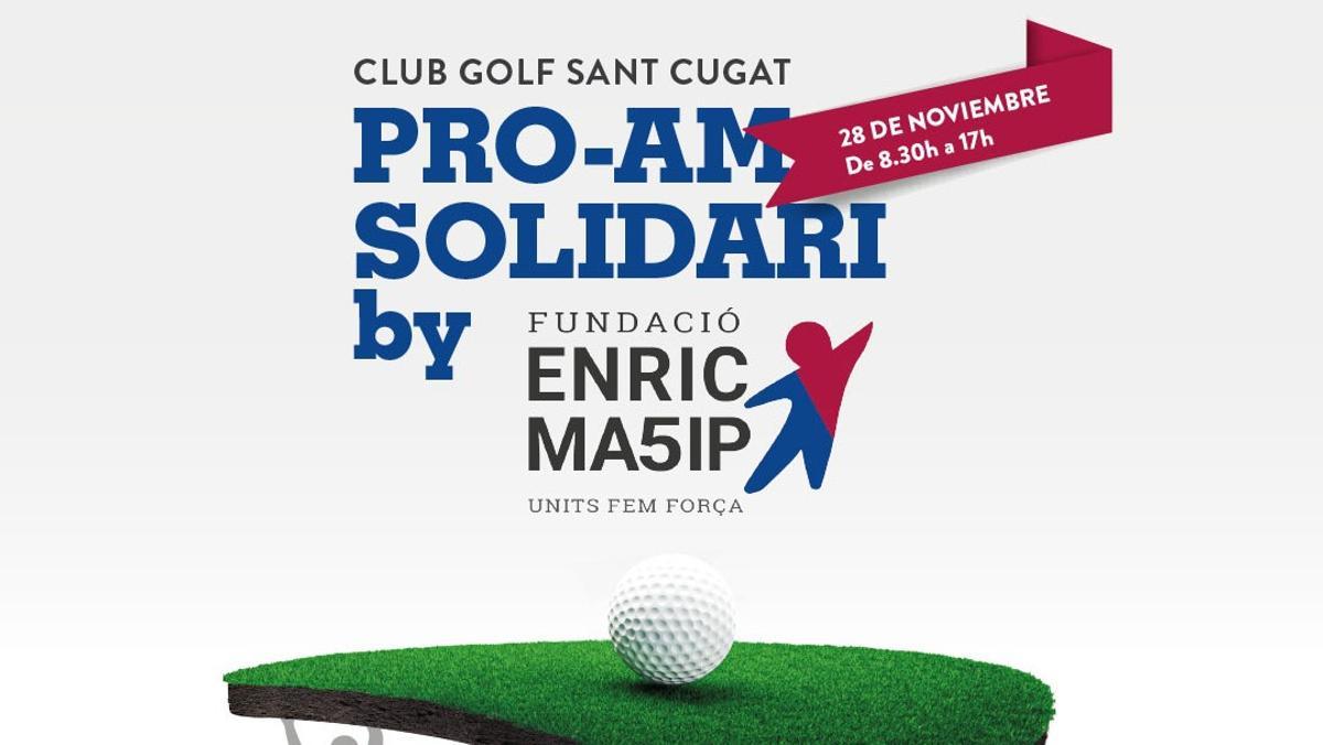 Cartel promocional del torneo de la Fundació Enric Masip