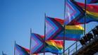 Banderas arcoíris en el Camp Nou