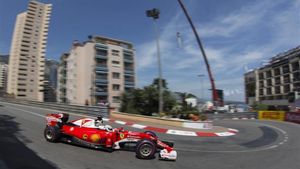 Vettel, el pasado año en la carrera de Mónaco Vettel, el pasado año en la carrera de Mónaco