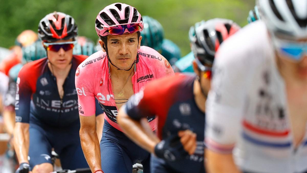 Richard Carapaz en la etapa 15 del Giro Italia 2022