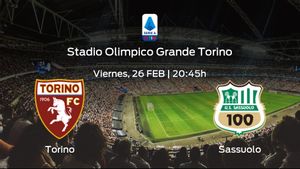 Jornada 24 de la Serie A: previa del duelo Torino - Sassuolo Jornada 24 de la Serie A: previa del duelo Torino - Sassuolo