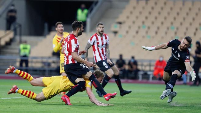 Frenkie de Jong anotó con este remate el 2-0 para el Barça en la final de Copa Frenkie de Jong anotó con este remate el 2-0 para el Barça en la final de Copa