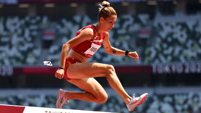 La atleta española, durante la primera ronda en Tokio La atleta española, durante la primera ronda en Tokio