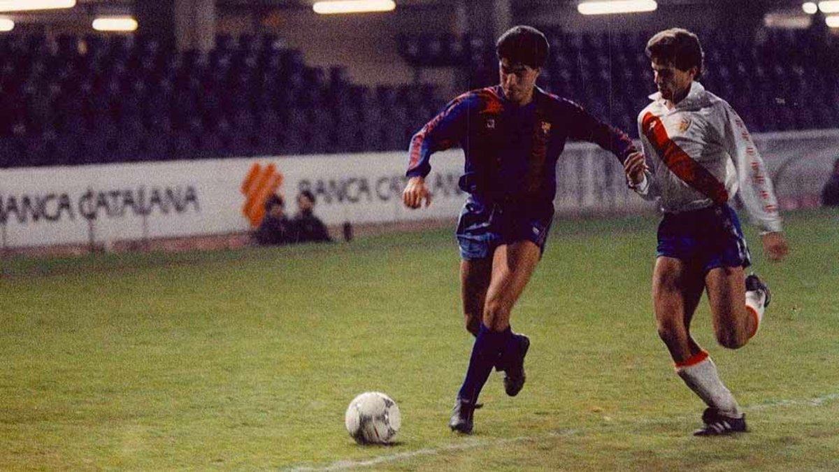 Anty, en un partido contra el LHospitalet en el Mini Anty, en un partido contra el LHospitalet en el Mini