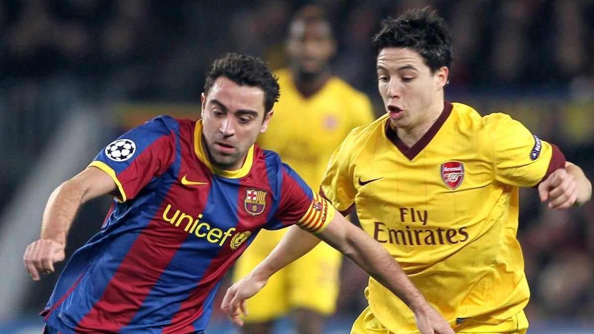 Samir Nasri, en un partido ante el Barça Samir Nasri, en un partido ante el Barça