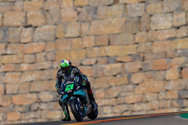 Morbidelli en acción en Motorland Morbidelli en acción en Motorland