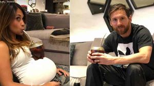 Imagen de Antonela y Messi en su casa Imagen de Antonela y Messi en su casa