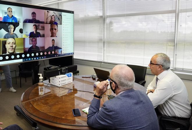 Alejandro Blanco, ha compartido una reunión telemática con los 19 representantes del Proyecto FER Alejandro Blanco, ha compartido una reunión telemática con los 19 representantes del Proyecto FER