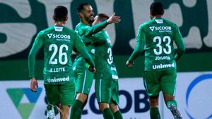 El Chapecoense celebra un gol hace un par de días El Chapecoense celebra un gol hace un par de días