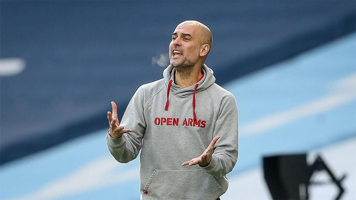 Guardiola da instrucciones en el encuentro ante el West Ham Guardiola da instrucciones en el encuentro ante el West Ham