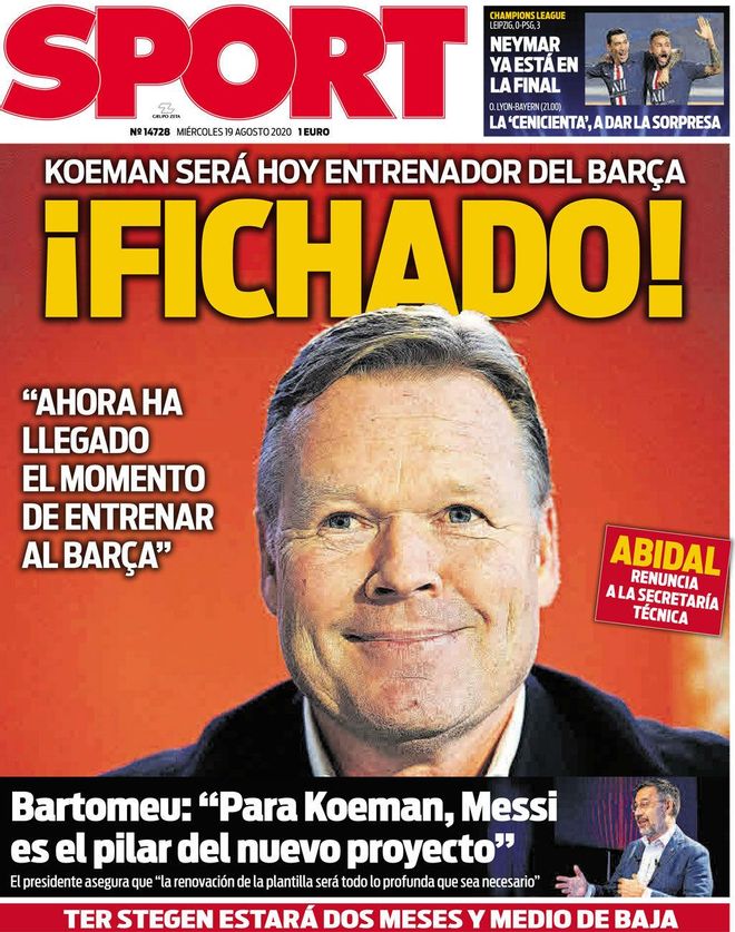 Koeman fichado Koeman fichado