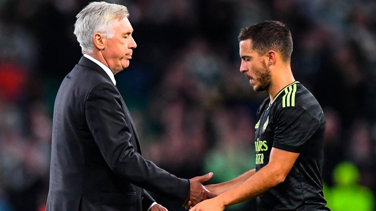 Ancelotti responde a Hazard y le explica en rueda de prensa por qué no juega: La relación es...
