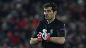 Iker en Anfield durante el Liverpool-Porto Iker en Anfield durante el Liverpool-Porto