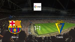 Barcelona and Cádiz can only manage a 1-1 draw Barcelona and Cádiz can only manage a 1-1 draw