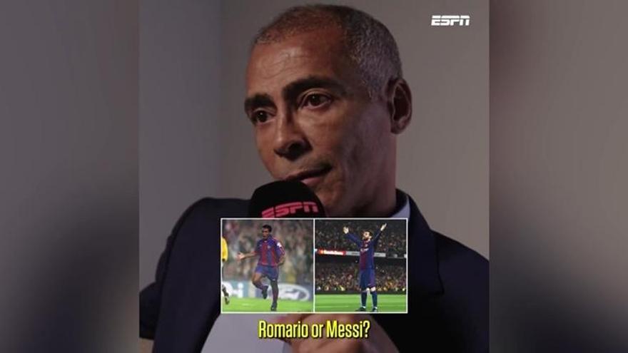 Romario: "¿Romario o Messi? Romario" Romario: "¿Romario o Messi? Romario"