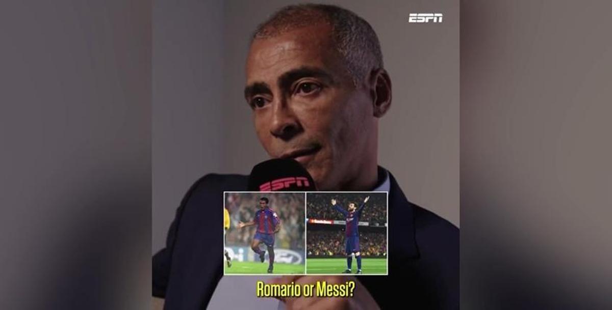 ¿Quién es mejor, Romario o Messi? No te pierdas lo que responde el brasileño...