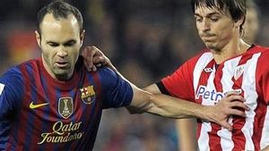 Iniesta marcó el 1-0 Iniesta marcó el 1-0