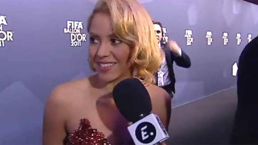 Shakira deslumbra en la gala del FIFA Balón de Oro