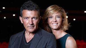 Antonio Banderas y María Casado, presentadores de la gala de la 35ª edición de los Premios Goya Antonio Banderas y María Casado, presentadores de la gala de la 35ª edición de los Premios Goya