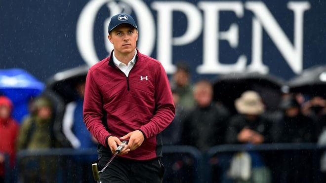 Jordan Spieth, líder en solitario en el British Open Jordan Spieth, líder en solitario en el British Open