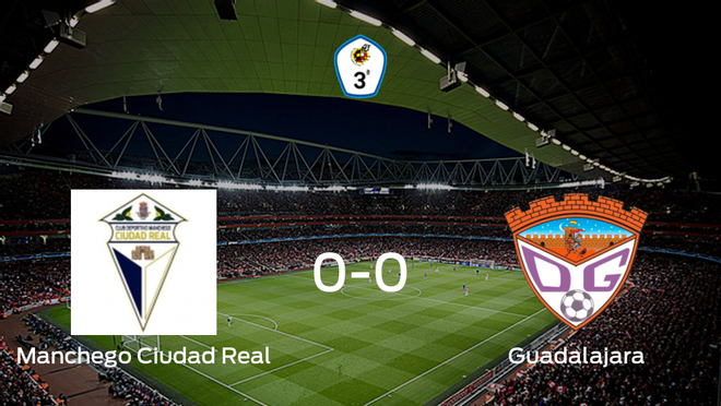 El Ciudad Real y el Guadalajara concluyen su enfrentamiento en el Rey Juan Carlos I sin goles (0-0) El Ciudad Real y el Guadalajara concluyen su enfrentamiento en el Rey Juan Carlos I sin goles (0-0)