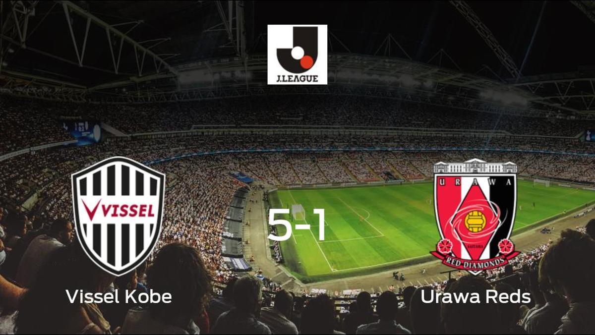 El Vissel Kobe se lleva el triunfo tras golear 5-1 al Urawa Reds