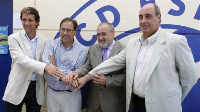 Manel Casanovas junto a Ramon Planas, Antonio Morales y German de la Cruz Manel Casanovas junto a Ramon Planas, Antonio Morales y German de la Cruz