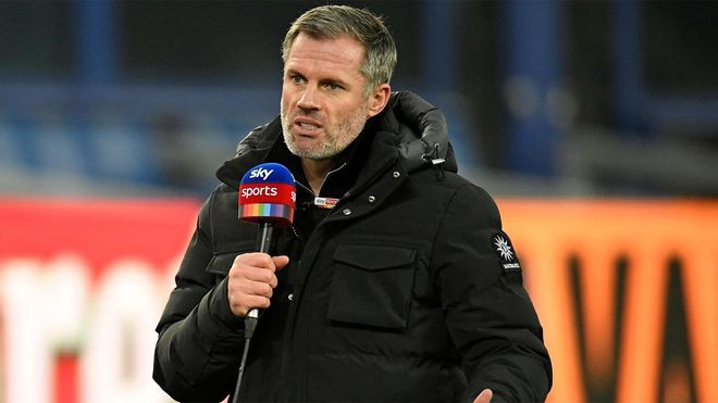 Jamie Carragher, en sus labores de comentarista Jamie Carragher, en sus labores de comentarista