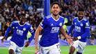 Ayoze Pérez celebra el gol al Nápoles