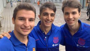 De izquierda a derecha, Àlex Lluc, Bernat Povill y Alejandro Cerón De izquierda a derecha, Àlex Lluc, Bernat Povill y Alejandro Cerón