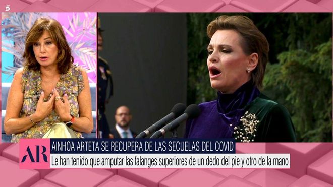 Ana Rosa Quintana revela el estado en el que se encuentra Ainhoa Arteta Ana Rosa Quintana revela el estado en el que se encuentra Ainhoa Arteta