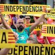Marcha independentista convocada por la ANC en Girona.