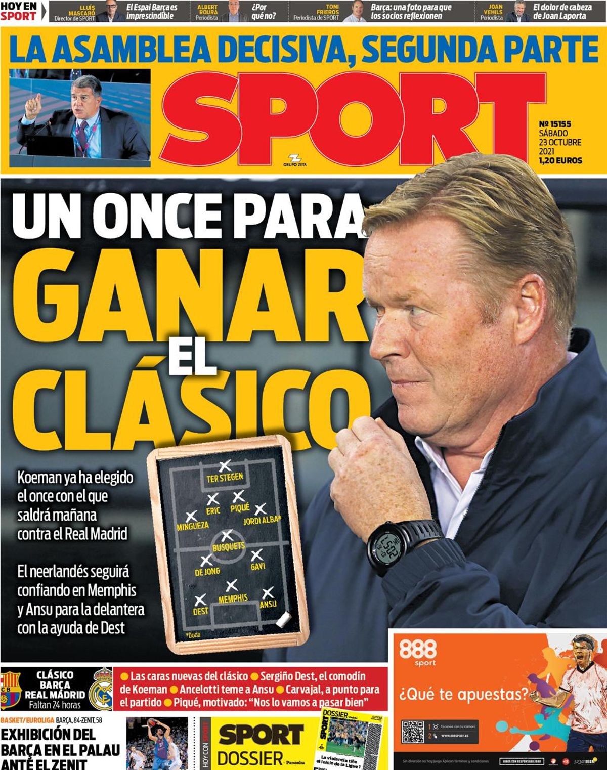 Esta es la portada del SPORT Esta es la portada del SPORT