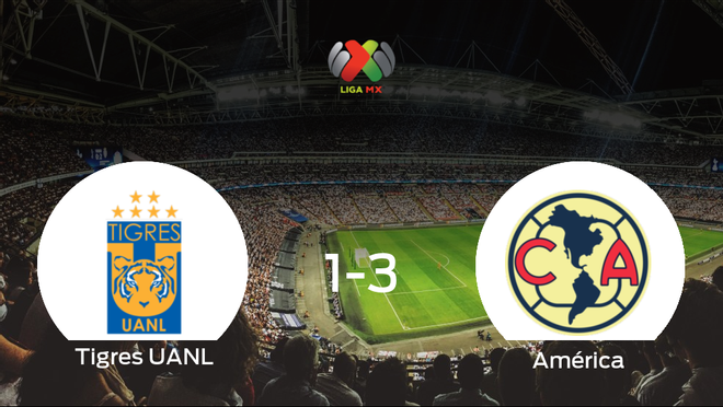 El América vence 1-3 en el feudo del Tigres UANL El América vence 1-3 en el feudo del Tigres UANL