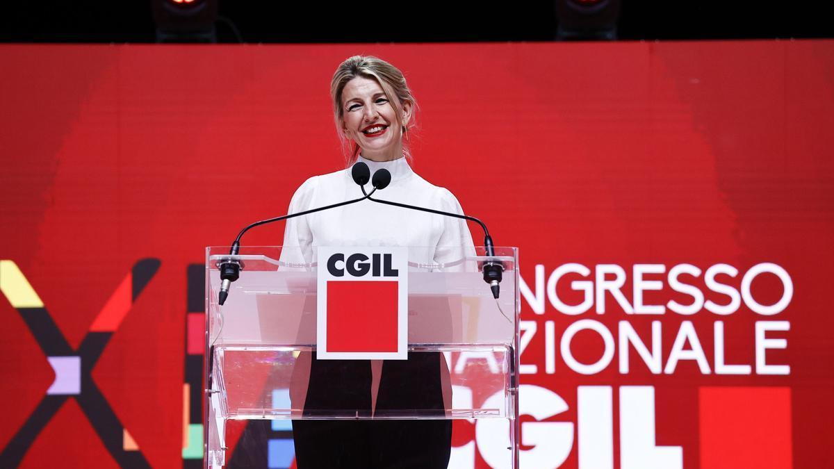 Yolanda Díaz se reencuentra con Elly Schlein, la nueva estrella del centroizquierda en Italia