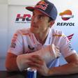 Marc Márquez (Honda), ayer con el brazo derecho vendado.