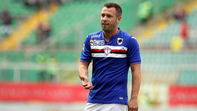 Cassano durante su etapa en la Sampdoria Cassano durante su etapa en la Sampdoria